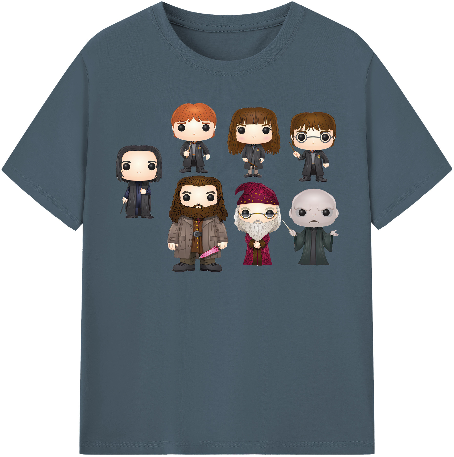 （画像用） Harry Potter ハリー・ポッターシリーズ 綿100％半袖Tシャツ（フロントプリント）